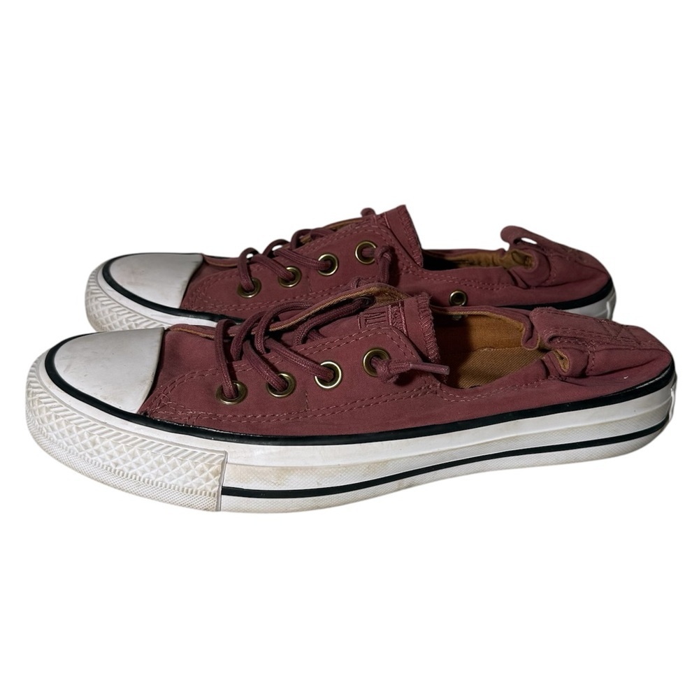 Converse All Star Chuck Taylors with Elastic Heel Pink Burgundy Color Women’s 7 - Picture 1 of 7